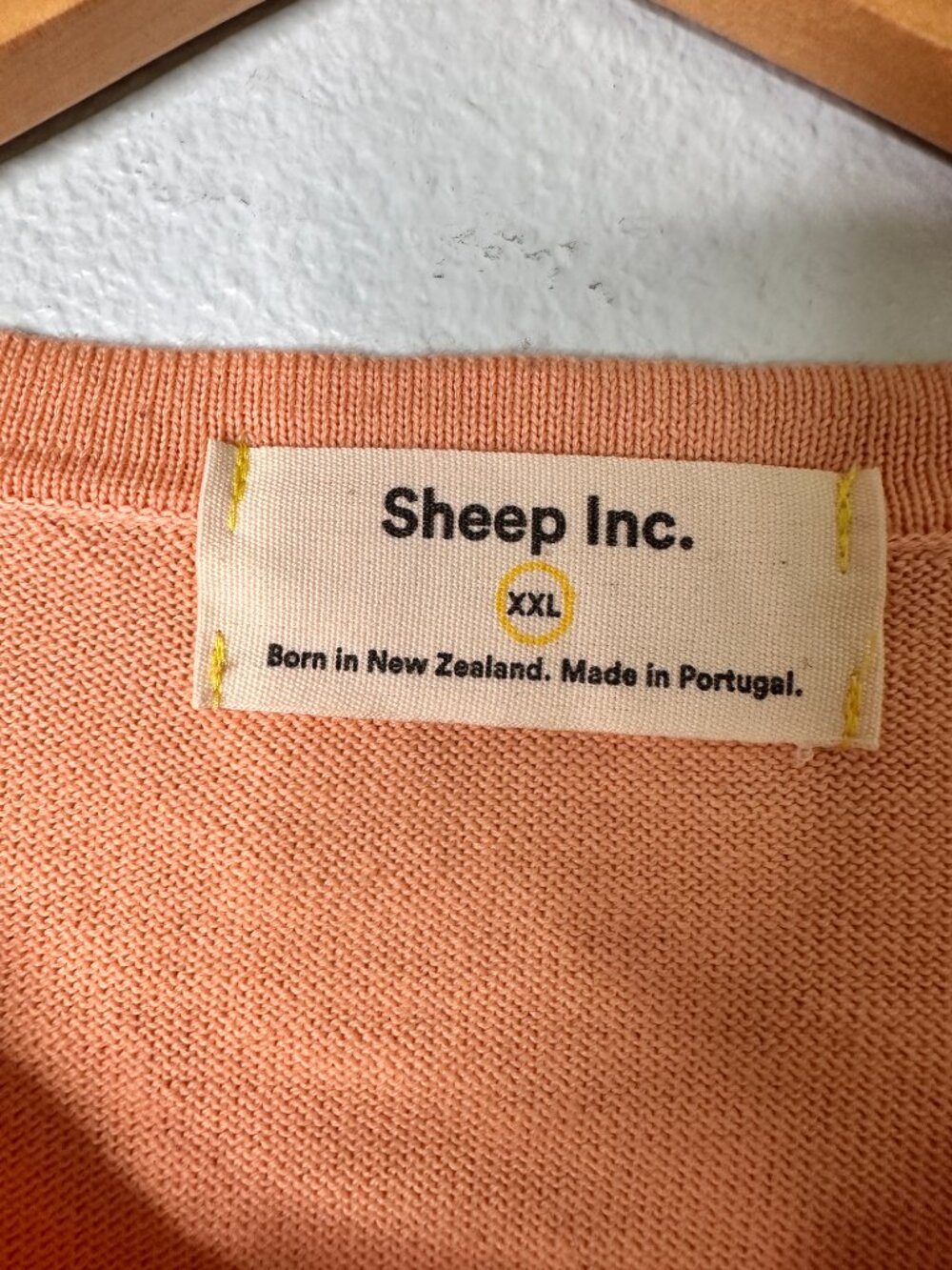 Sheep Inc Merino Wool Tee Shirt Persimmon Orange XXL New Zealand Short Sleeve - Picture 3 of 7